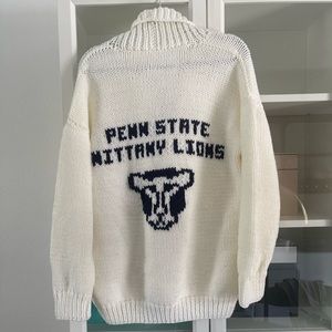 Handmade Vintage Penn State University Cardigan Sweater